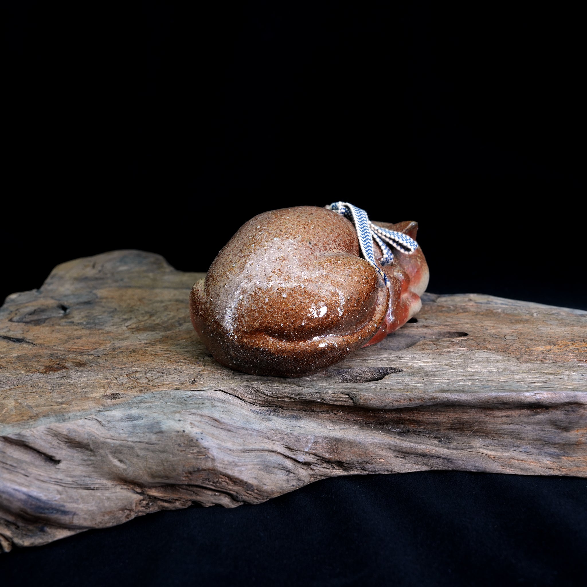Bizen-yaki Cat Ornament