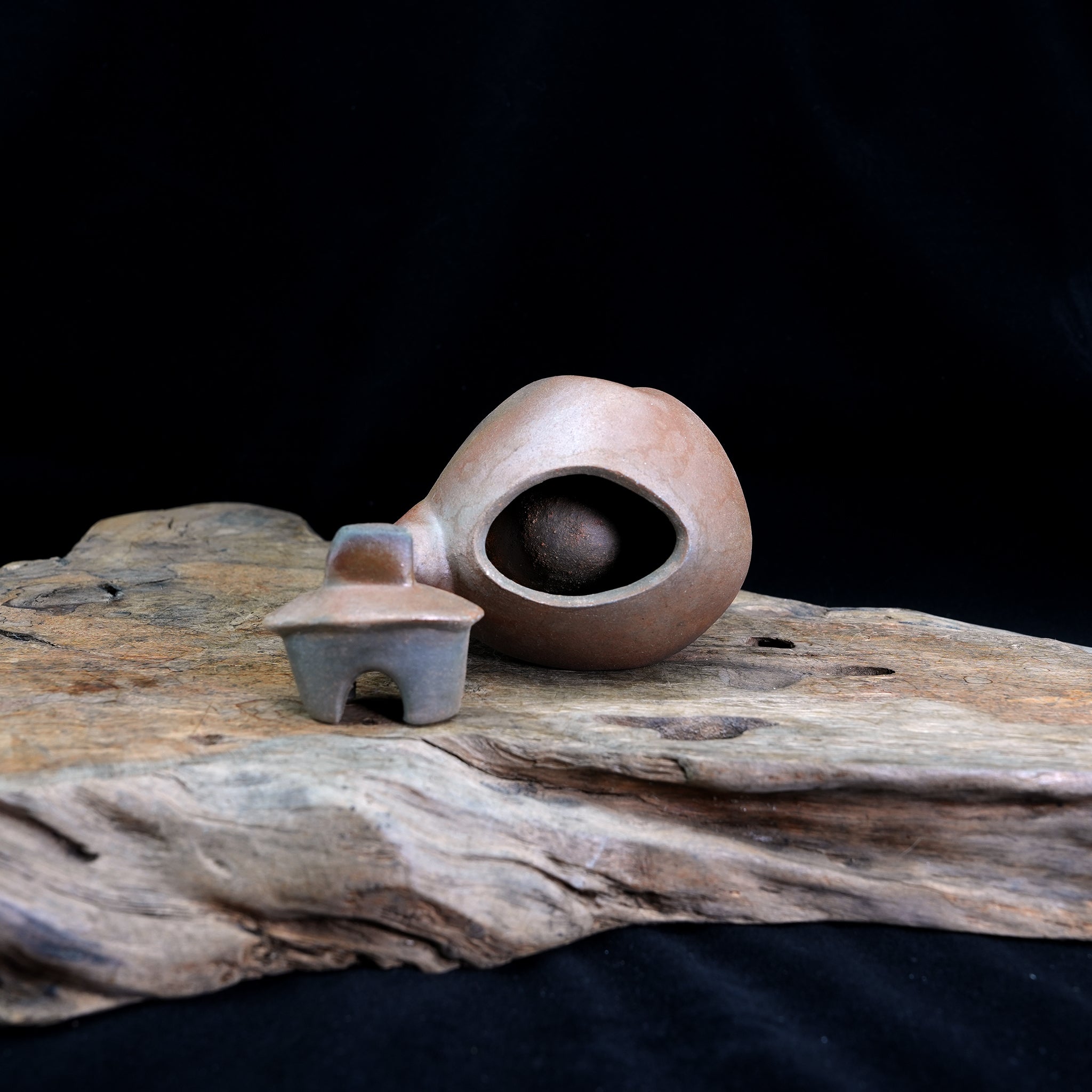 Bizen-yaki Sake Bottle