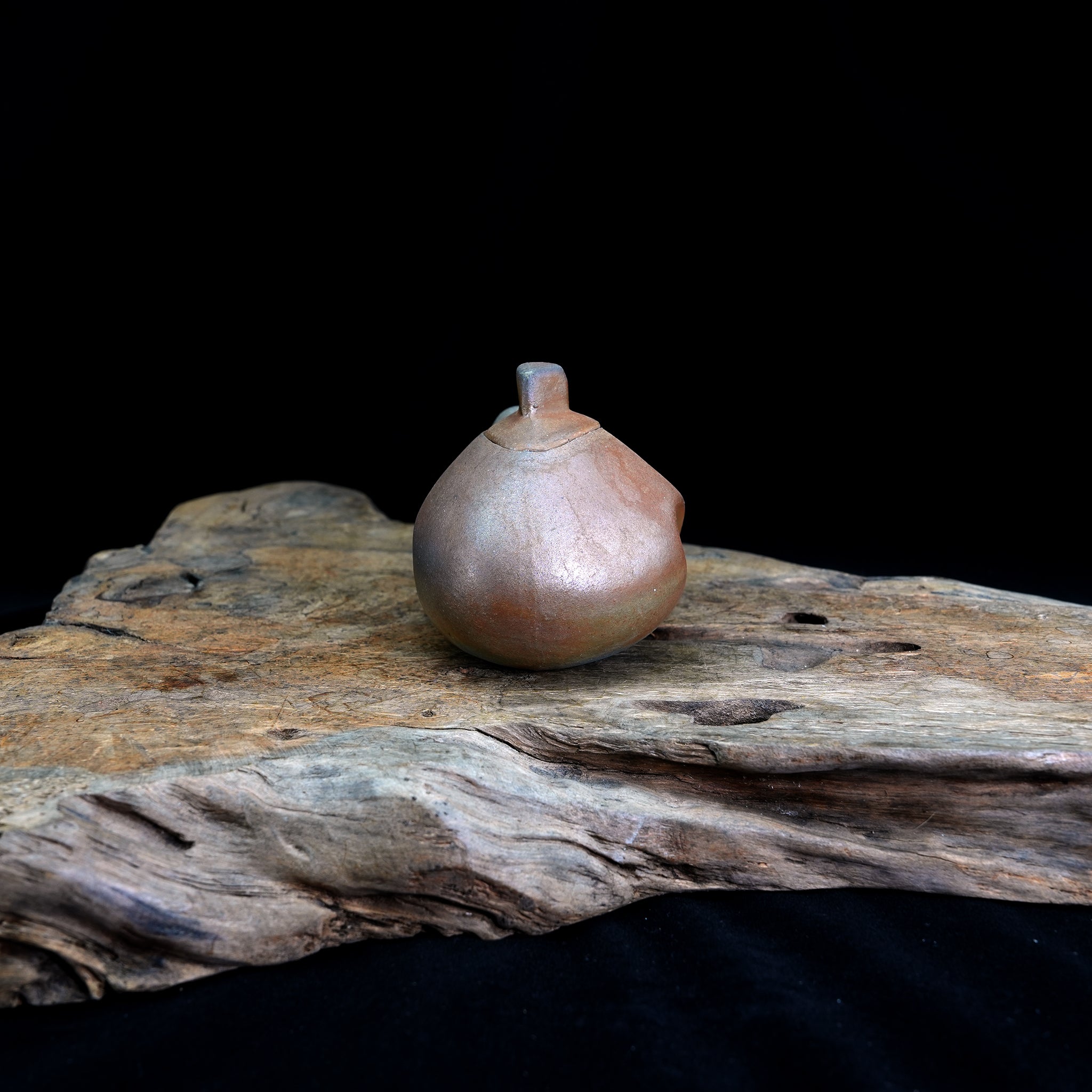 Bizen-yaki Sake Bottle