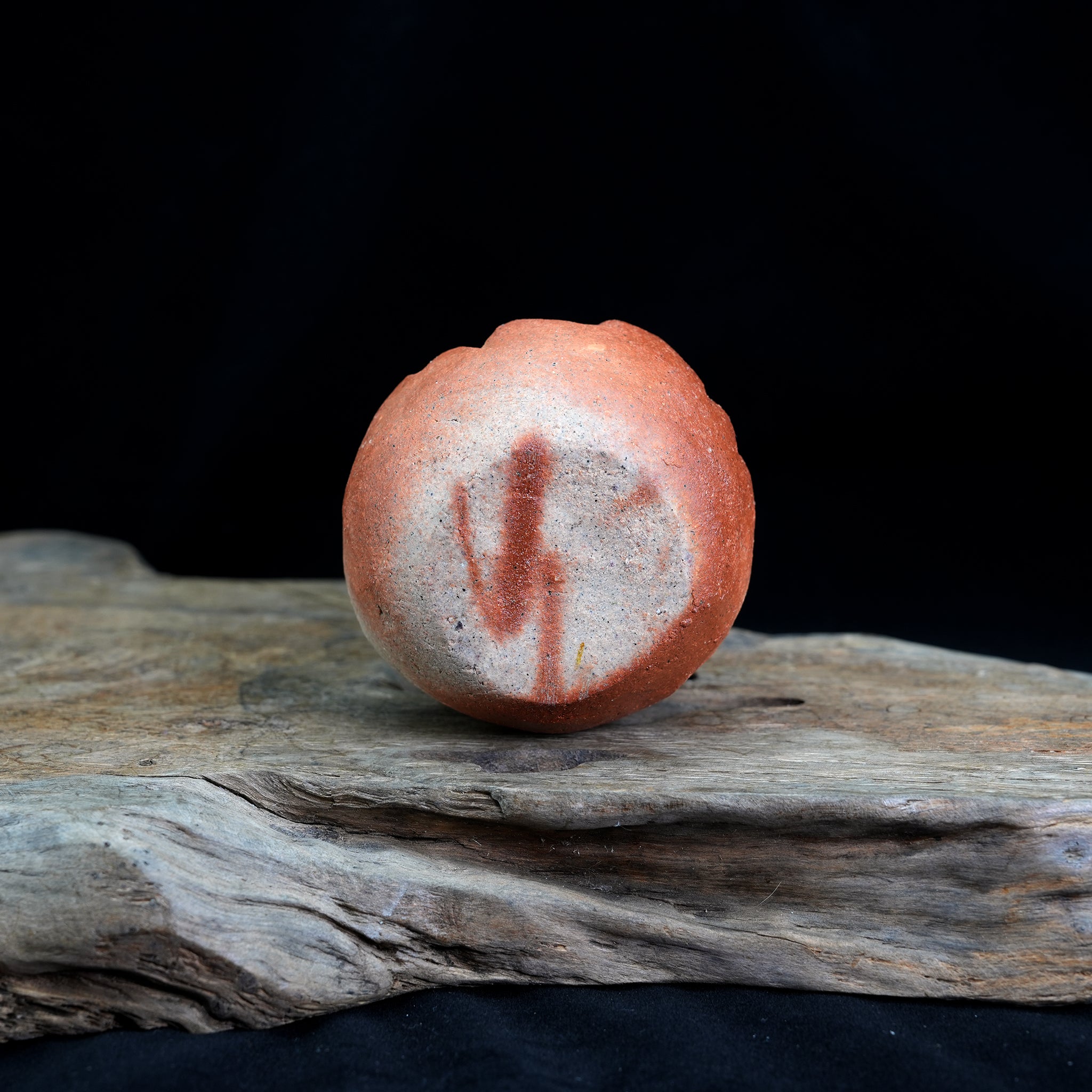 Bizen-yaki Daruma Figurine