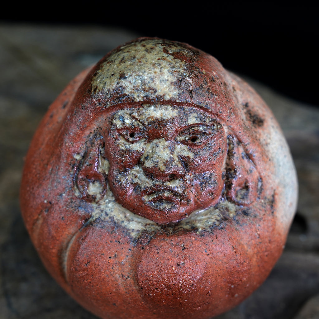Bizen-yaki Daruma Figurine