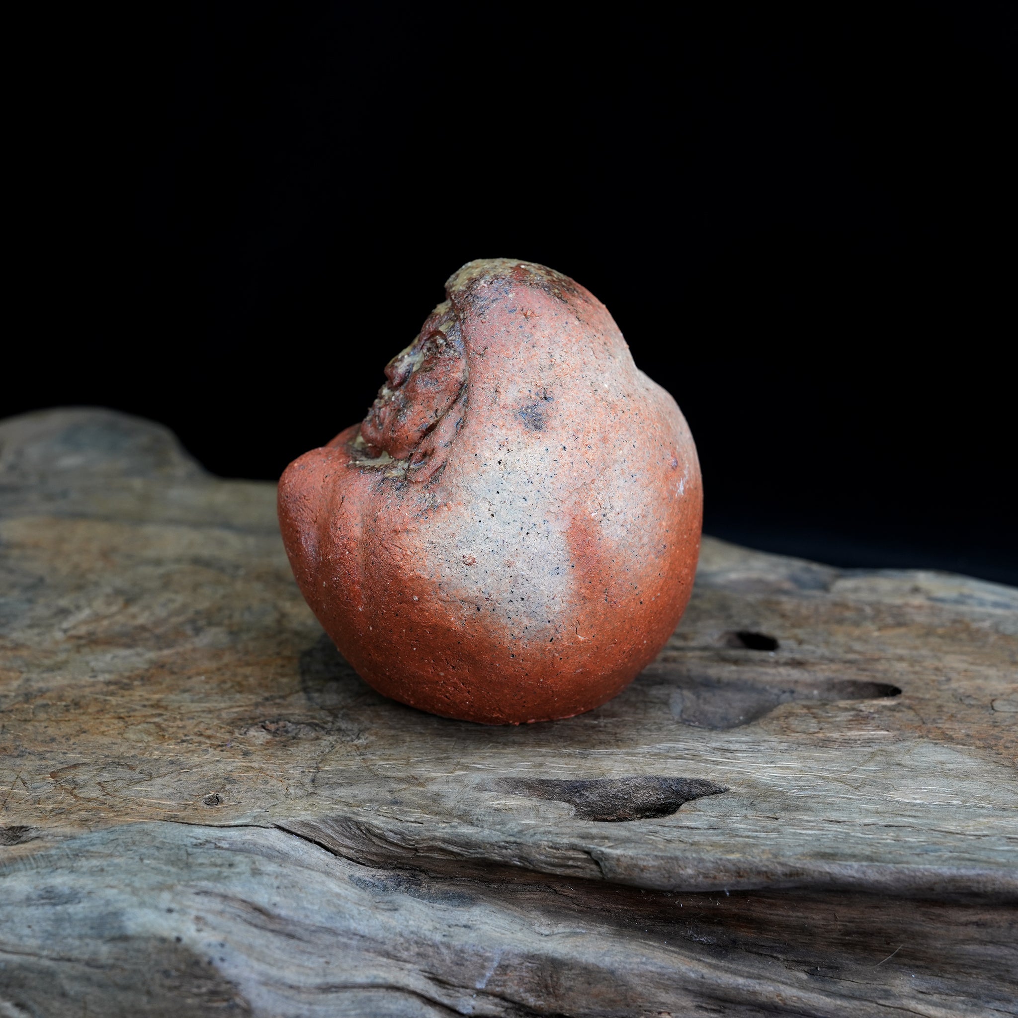 Bizen-yaki Daruma Figurine