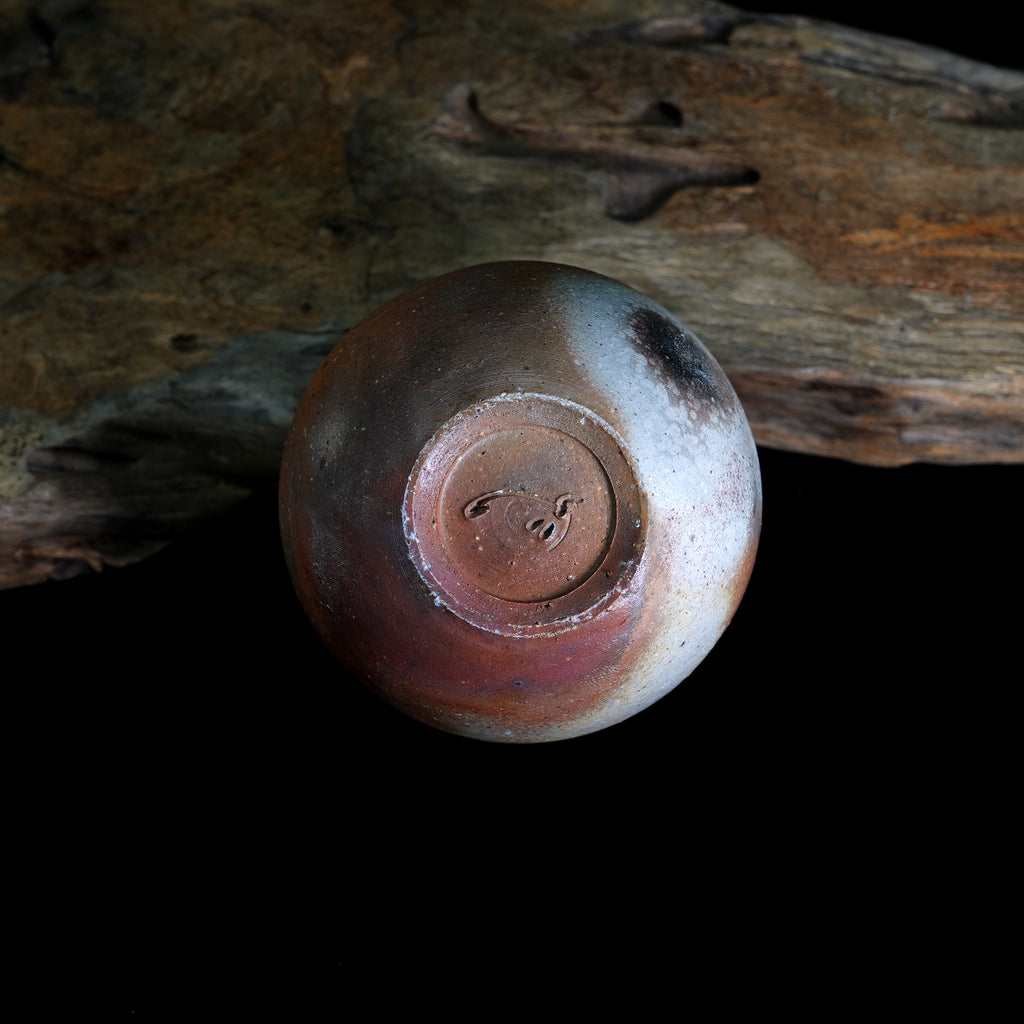 Bizen-yaki Round Belly Yunomi Cup