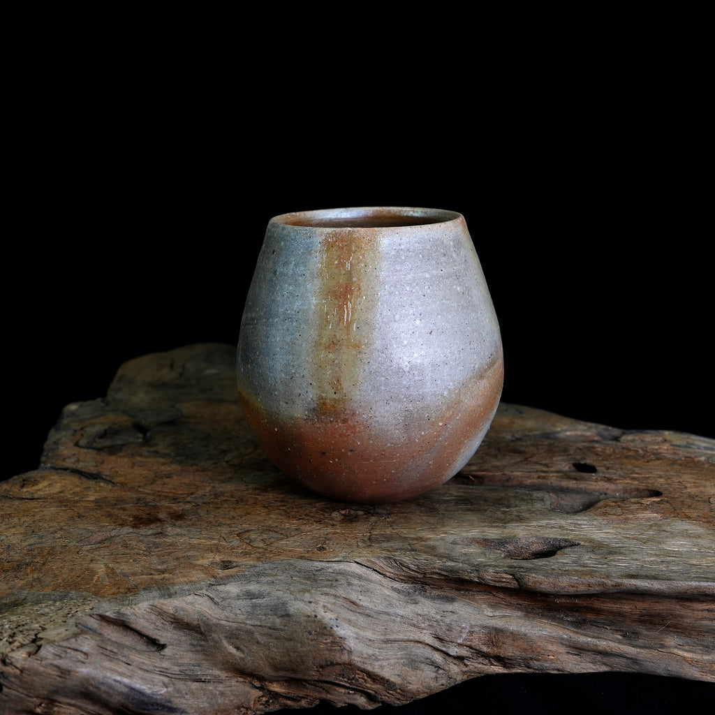 Bizen-yaki Round Belly Yunomi Cup