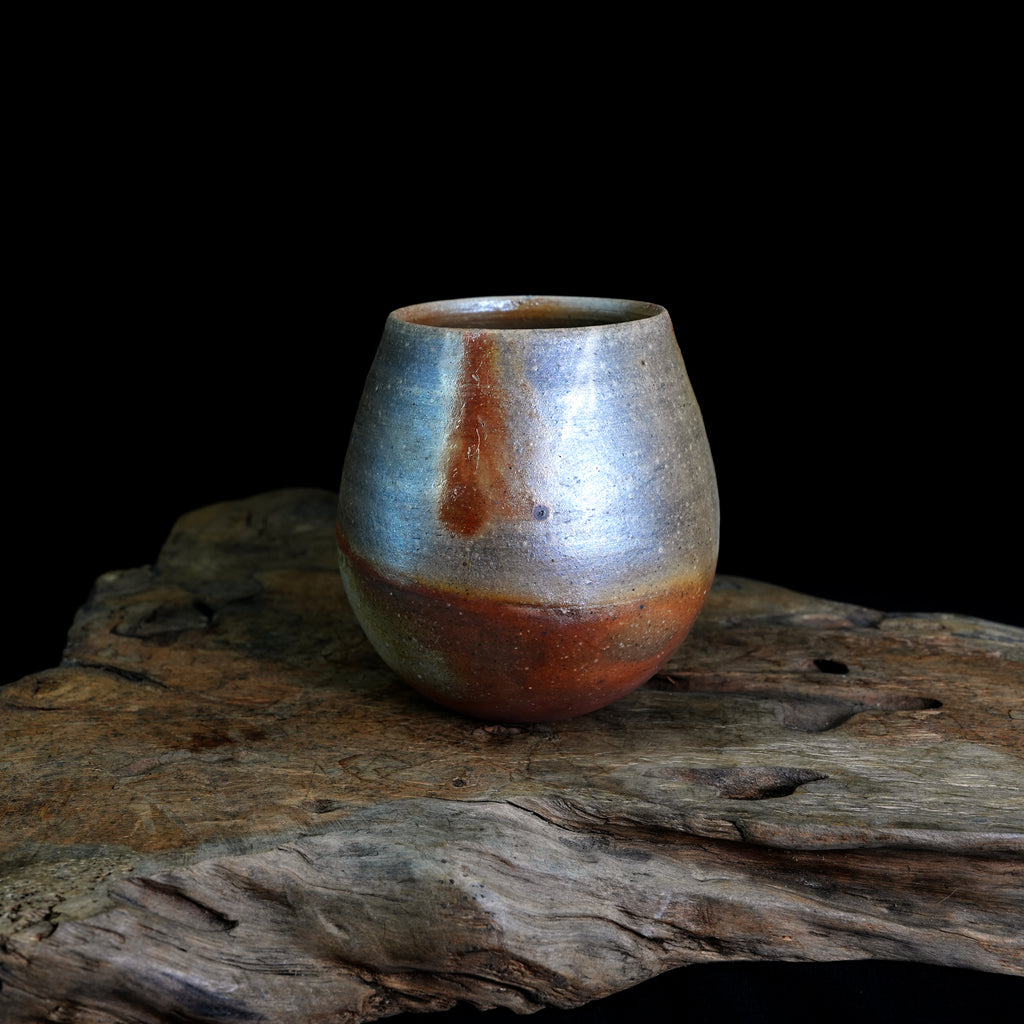 Bizen-yaki Round Belly Yunomi Cup