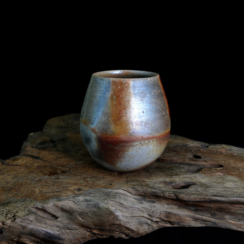 Bizen-yaki Round Belly Yunomi Cup