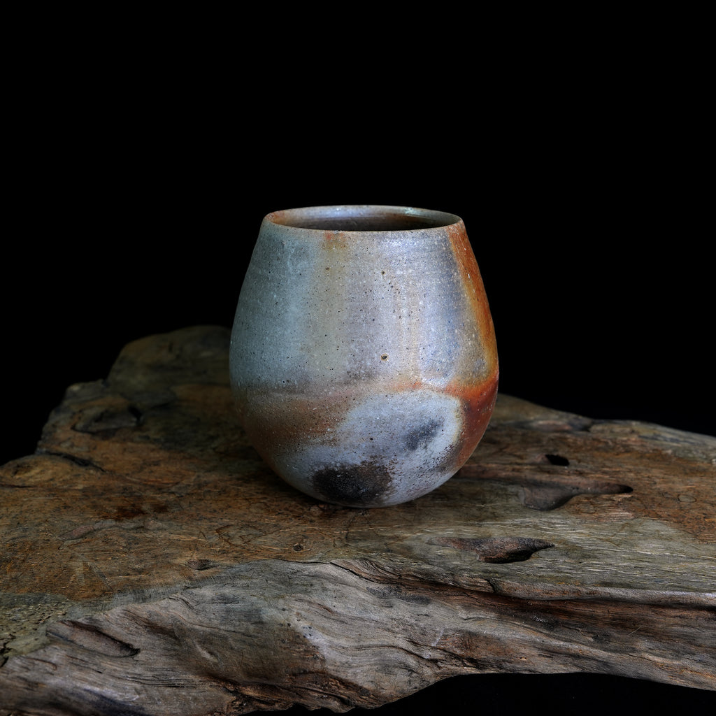 Bizen-yaki Round Belly Yunomi Cup