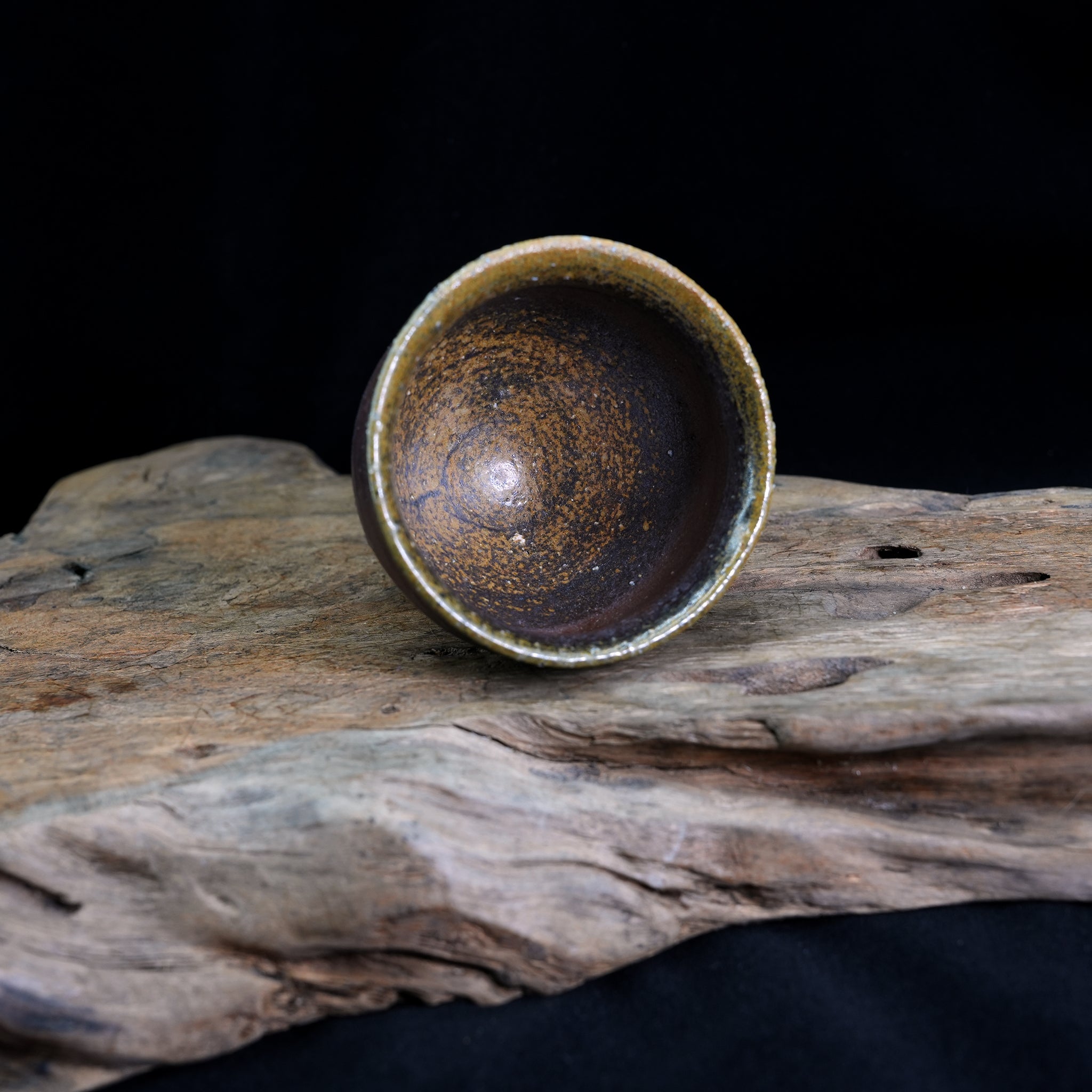 Bizen Ware High-Foot Teacup for Host
