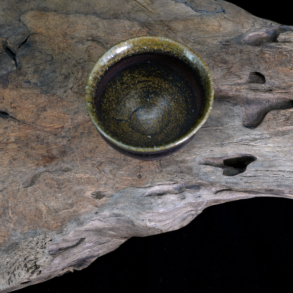 Bizen Ware High-Foot Teacup for Host