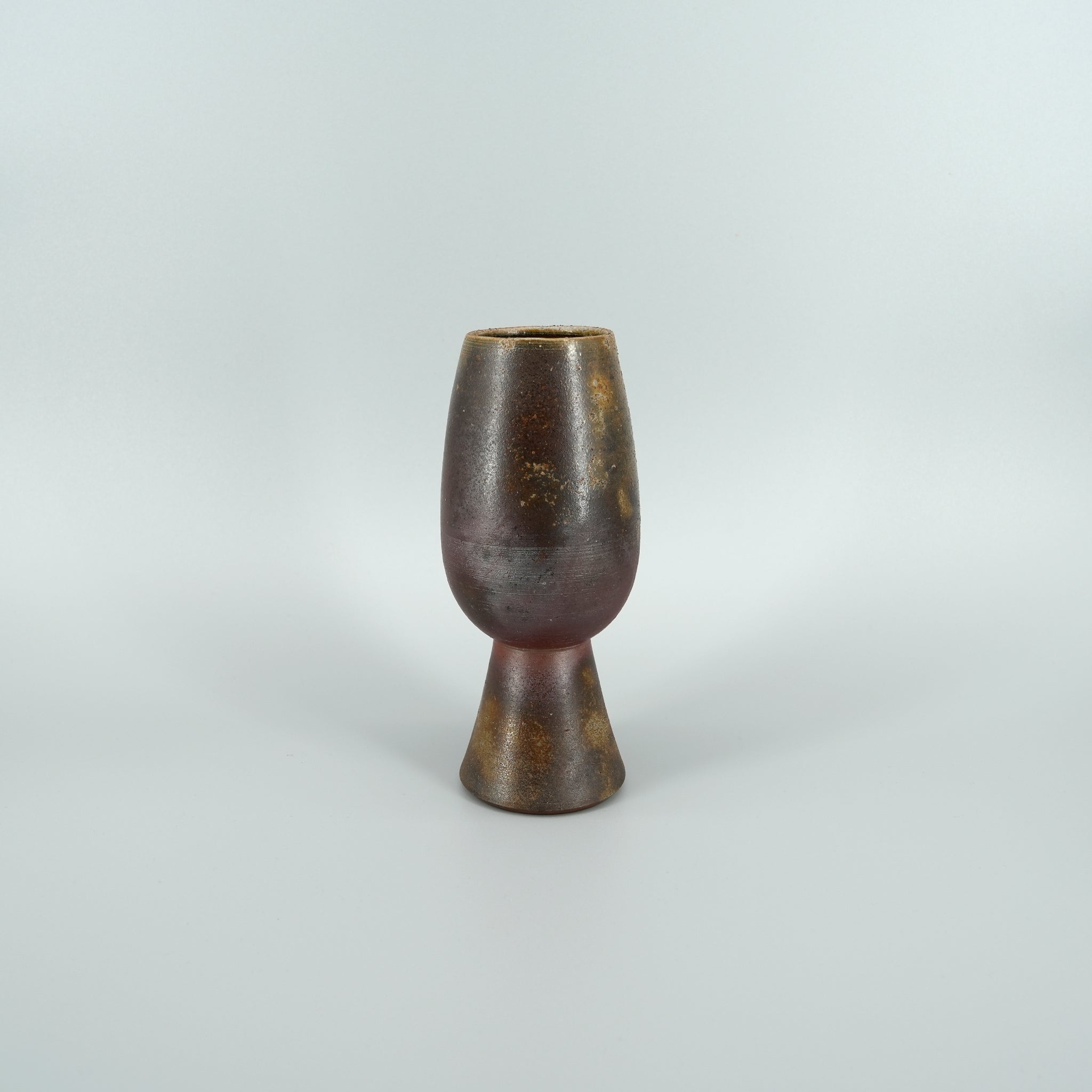 Bizen-yaki Stemmed Glass