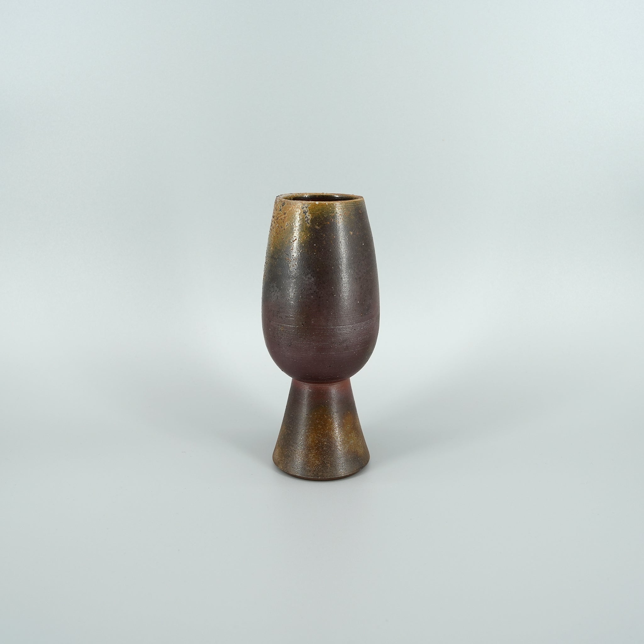 Bizen-yaki Stemmed Glass