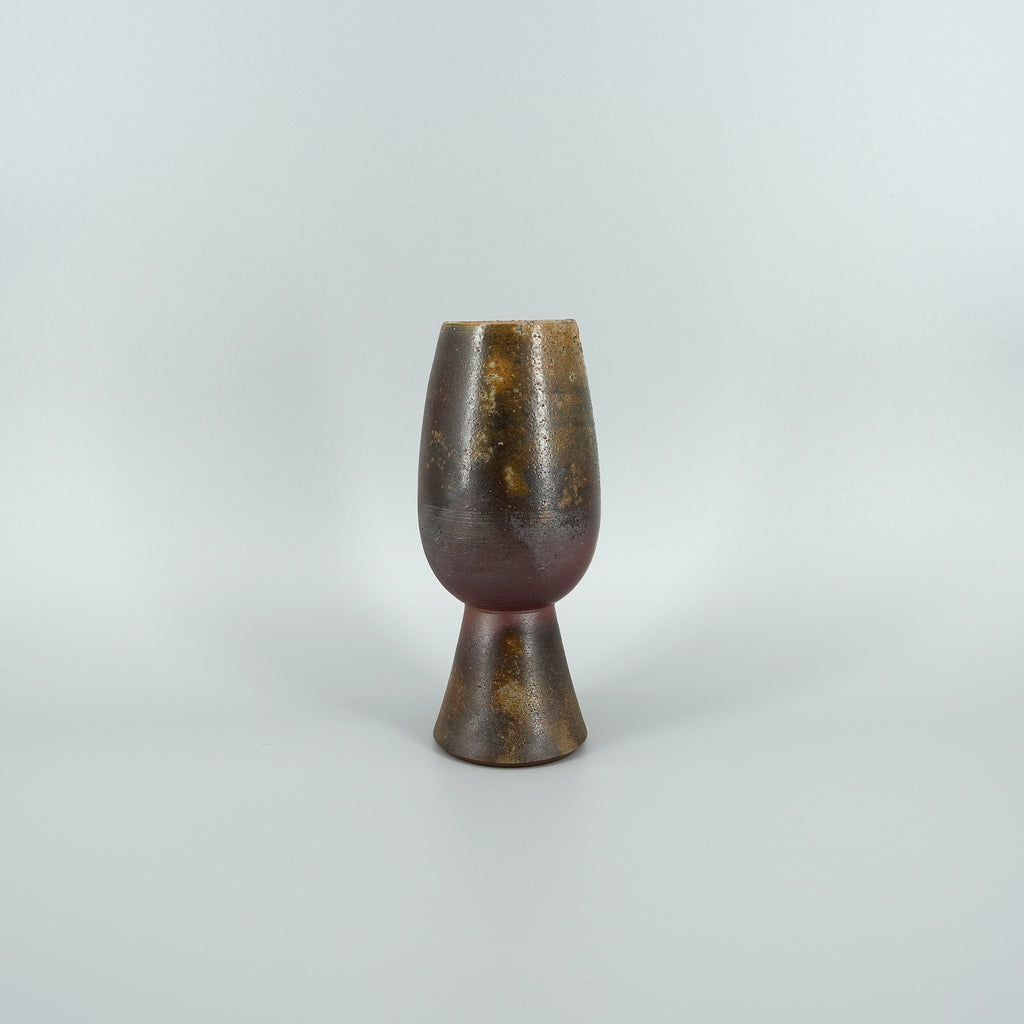Bizen-yaki Stemmed Glass