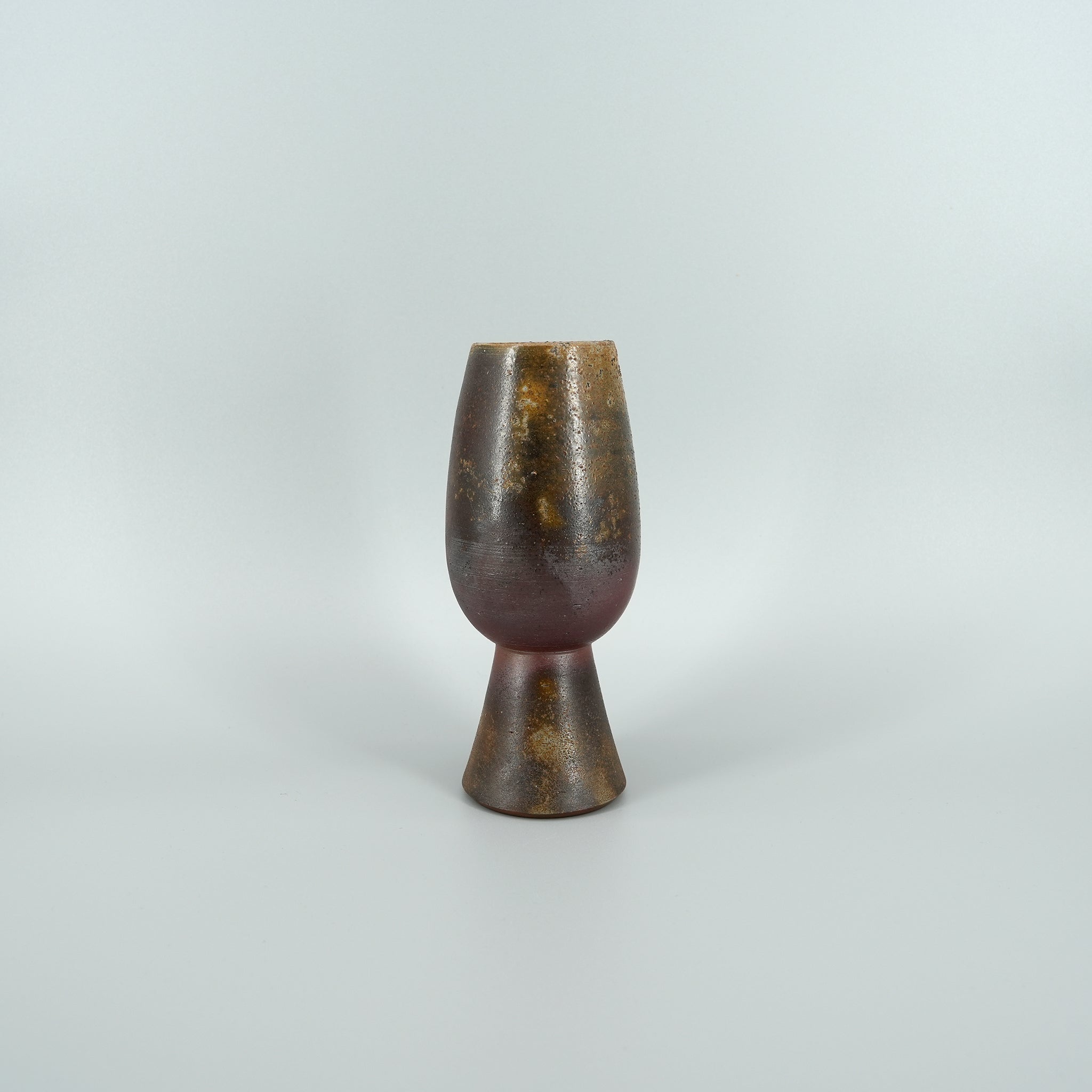 Bizen-yaki Stemmed Glass