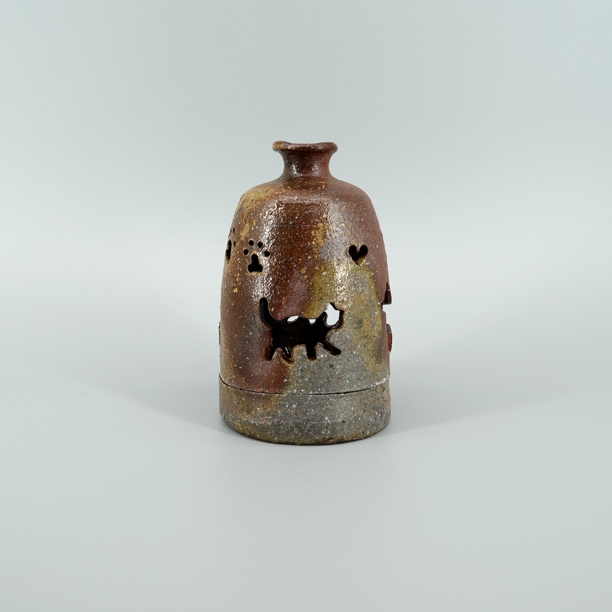 Bizen-yaki Kitten Incense Burner